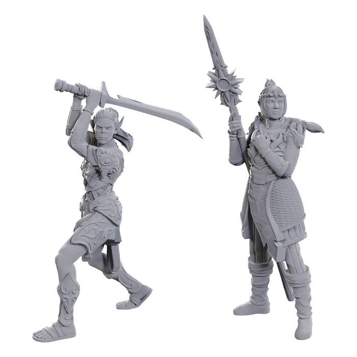 D&D Nolzur's Marvelous Miniatures Miniatura sin pintar Lae'zel & Shadowheart D&D Nolzur's Marvelous Miniatures Miniatura sin pintar Lae'zel & Shadowheart