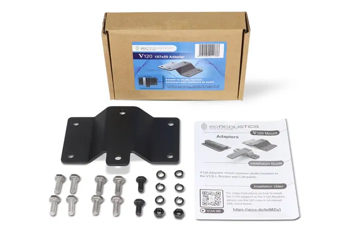 IsoAcoustics V120 Adaptador 107x50 Acero para Montaje en Techo/Pared