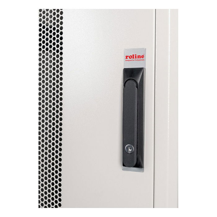 ROLINE Rack 19" 42U Basic perforado gris, 800x1000 mm, 600 kg de carga - 26.21.0045