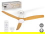 Argon Ventilador de Techo con Luz 3 Aspas Efecto Madera 40W Blanco y Madera 116x45x116 cm