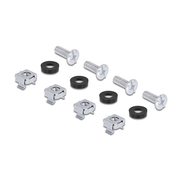 DeLOCK Panel de Carril DIN 1U Horizontal o Vertical 19 Pulgadas (48.3 cm) Metal Negro, Ref. 67283