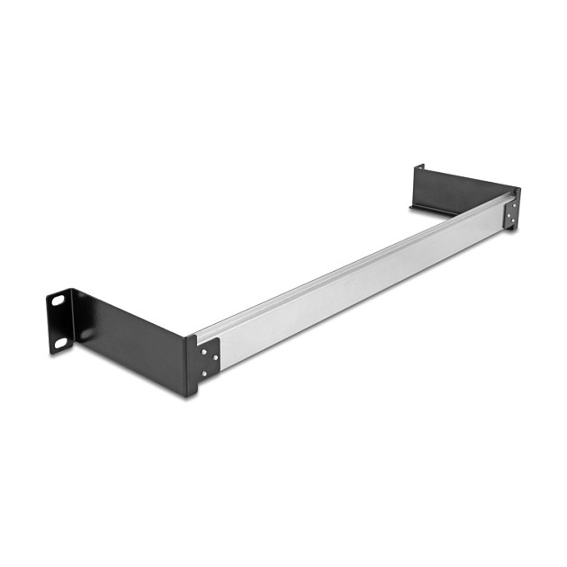 DeLOCK Panel de Carril DIN 1U Horizontal o Vertical 19 Pulgadas (48.3 cm) Metal Negro, Ref. 67283
