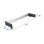 DeLOCK Panel de Carril DIN 1U Horizontal o Vertical 19 Pulgadas (48.3 cm) Metal Negro, Ref. 67283