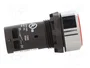 ABB Interruptor de presión CP1 22mm Rojo NA