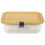 Cook Concept Fiambrera 1,4 L de Vidrio con Tapa de Bambú 20x15x6,5 cm