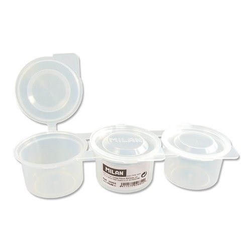Milan Set de 3 Vasos para Mezcla de Pintura con Tapa de 70 ml