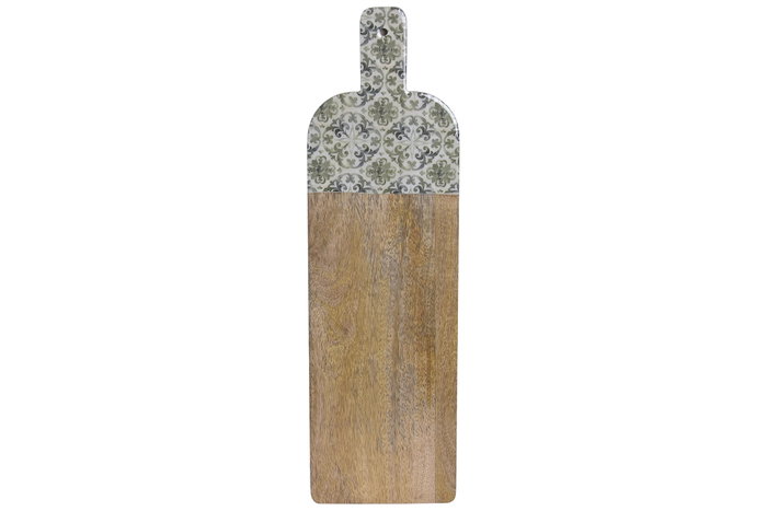 DKD Home Decor Tabla de Cortar de Mango Lacado Verde DKD Home Decor Tabla de Cortar de Mango Lacado Verde