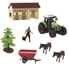 Tachan Set Granja 7 Pzas T01050 con Tractor, Vacas, Luces y Sonidos para Niños +3 Años