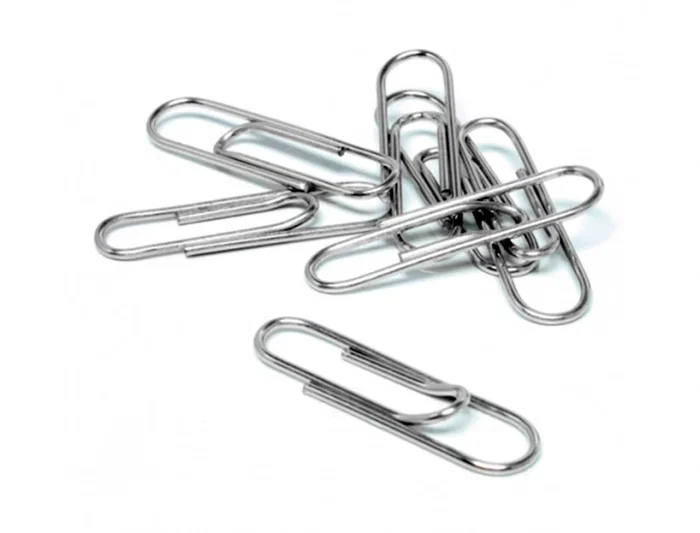 Liderpapel Clips nº2 Labiados 33 mm Caja 100 Unidades Calidad Extra Zinc