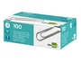 Liderpapel Clips nº2 Labiados 33 mm Caja 100 Unidades Calidad Extra Zinc