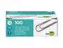 Liderpapel Clips nº2 Labiados 33 mm Caja 100 Unidades Calidad Extra Zinc