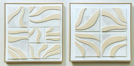 DKD Home Decor Cuadros Lienzo Abstracto 3D Pack de 2