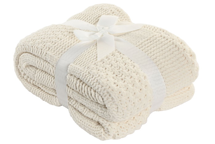 DKD Home Decor Manta Sofa Urban 2 Unidades Crudo 170 x 130 cm