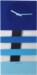 Nextime Reloj de Pared 2855BL Azul Bold Stripes