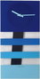 Nextime Reloj de Pared 2855BL Azul Bold Stripes