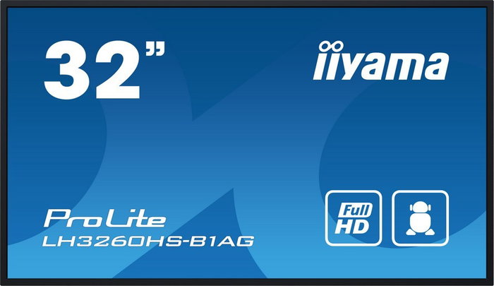 Iiyama PROLITE LH3260HS-B1AG Pizarra de caballete digital 31.5 pulg Full HD Android 11 Iiyama PROLITE LH3260HS-B1AG Pizarra de caballete digital 31.5 pulg Full HD Android 11