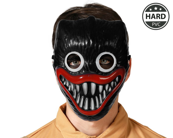 Máscara Payaso Negro Halloween Hombre Adulto Polipropileno Máscara Payaso Negro Halloween Hombre Adulto Polipropileno