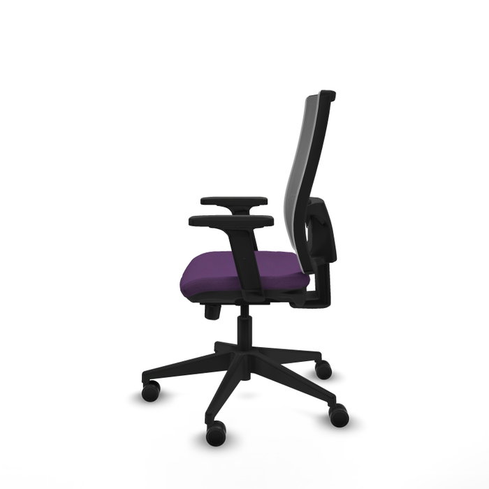 PIQUERAS Y CRESPO Silla de oficina Horna con mecanismo Sincro/Traslack, Tela Morado y Malla Gris PIQUERAS Y CRESPO Silla de oficina Horna con mecanismo Sincro/Traslack, Tela Morado y Malla Gris