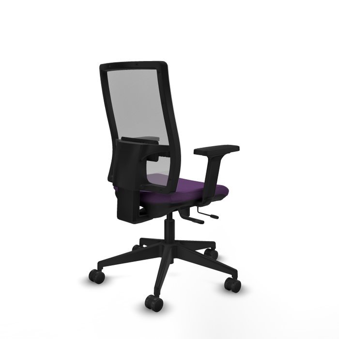 PIQUERAS Y CRESPO Silla de oficina Horna con mecanismo Sincro/Traslack, Tela Morado y Malla Gris PIQUERAS Y CRESPO Silla de oficina Horna con mecanismo Sincro/Traslack, Tela Morado y Malla Gris