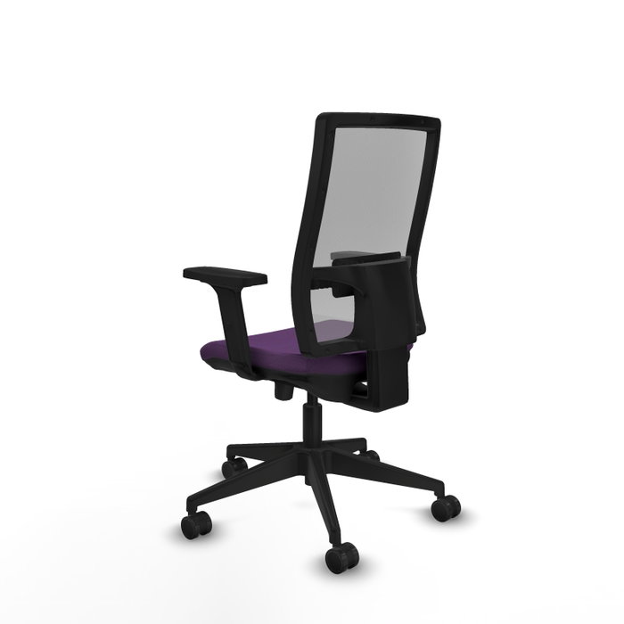PIQUERAS Y CRESPO Silla de oficina Horna con mecanismo Sincro/Traslack, Tela Morado y Malla Gris PIQUERAS Y CRESPO Silla de oficina Horna con mecanismo Sincro/Traslack, Tela Morado y Malla Gris