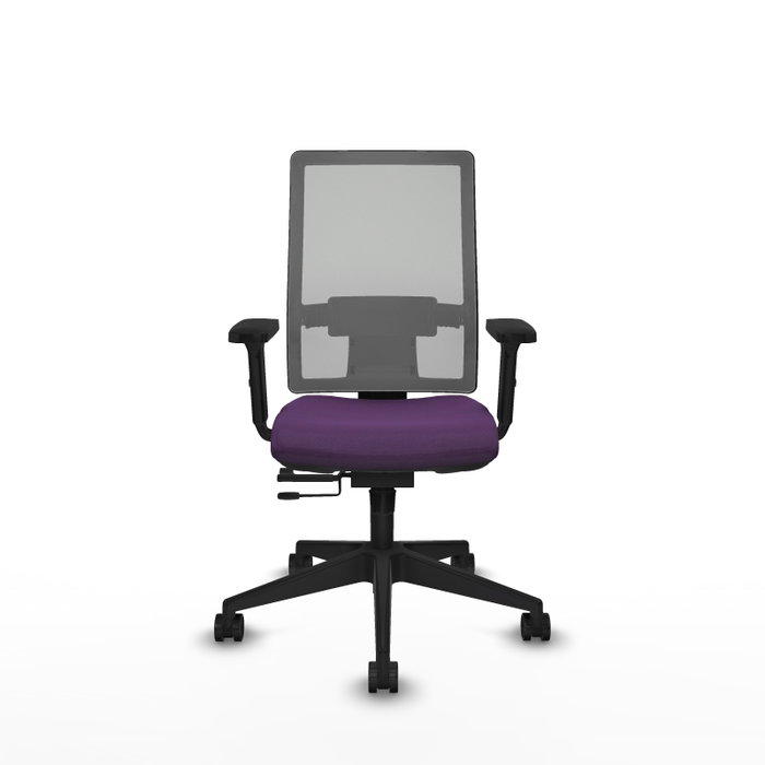 PIQUERAS Y CRESPO Silla de oficina Horna con mecanismo Sincro/Traslack, Tela Morado y Malla Gris PIQUERAS Y CRESPO Silla de oficina Horna con mecanismo Sincro/Traslack, Tela Morado y Malla Gris