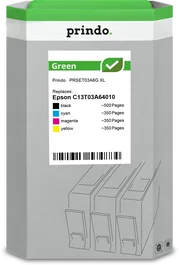 Prindo Multipack Green XL Negro, Cian, Magenta, Amarillo