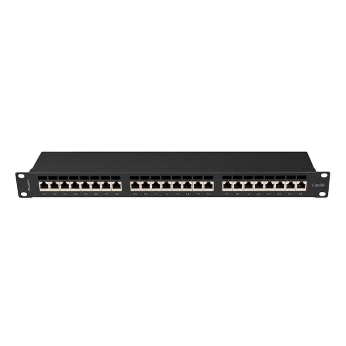 Lanberg PPSA-1024-B Patch Panel 24 Puertos Cat6a Negro