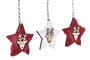 DKD Home Decor Set de 3 Decoraciones Colgantes de Poliéster