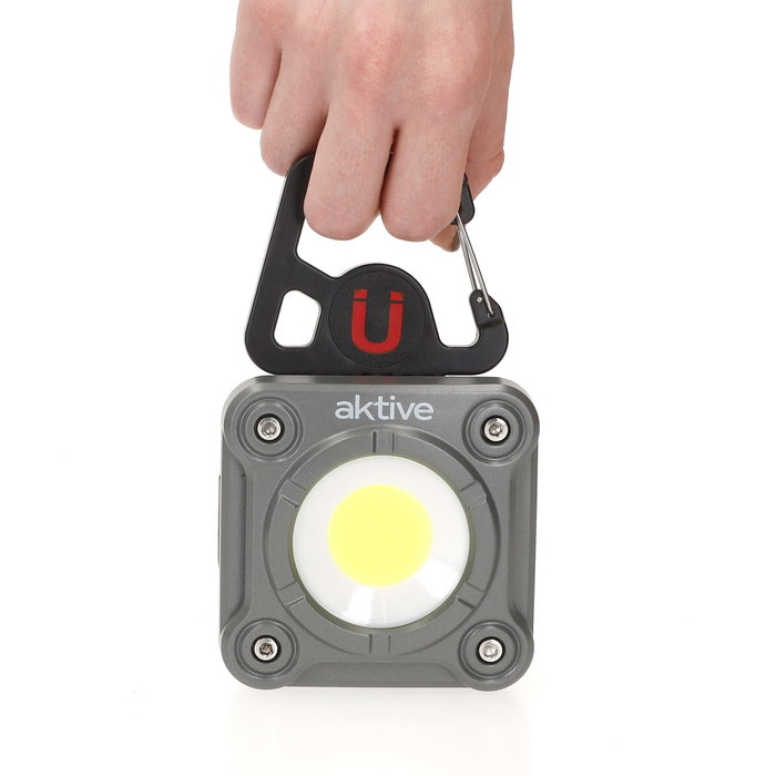 Aktive Foco LED portátil multiusos 1000 lúmenes con carga USB
