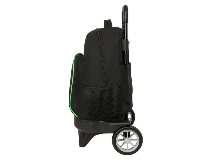 Safta Mochila con Ruedas Compact Evolution, Colección Real Betis Balompié, Mochila Grande Extraíble 450x330x220 mm para Equipación Deportiva