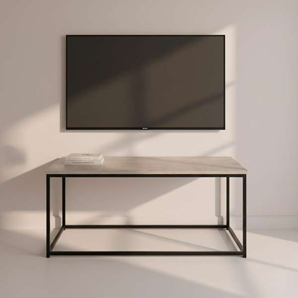 Max Home Mesa de Centro 90x48x40 cm Hierro y MDF