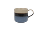 DKD Home Decor Taza de Porcelana Esmaltada Azul 350ml (Pack de 6)