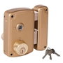 Ucem Cerradura de Sobreponer 1 Punto 4056bhb065d Derecha Hierro Barnizado Oro
