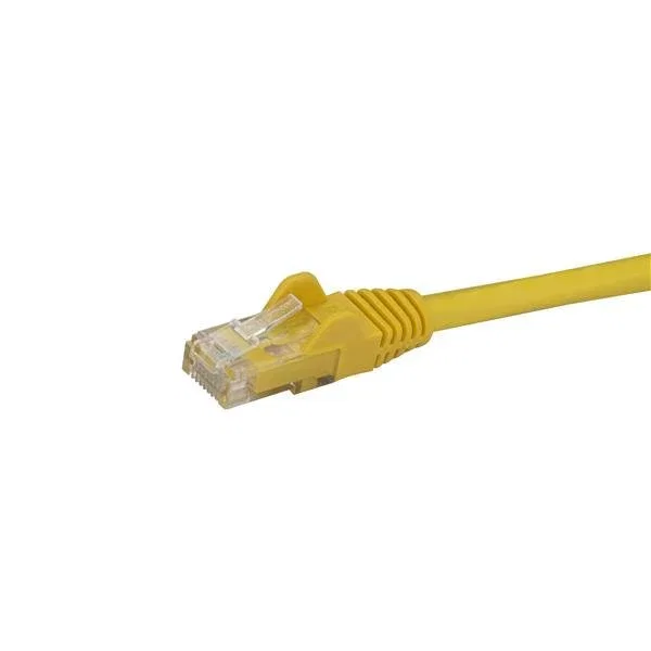 StarTech.com Cable de Red Ethernet Cat6 N6PATC5MYL 5m Amarillo Gigabit 1000 Mbit/s U/UTP PoE 24 AWG Conectores Chapados en Oro a Prueba de Enganches