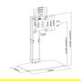 EQUIP 650126 Freistehender Monitorständer para pantallas de 17" a 32"