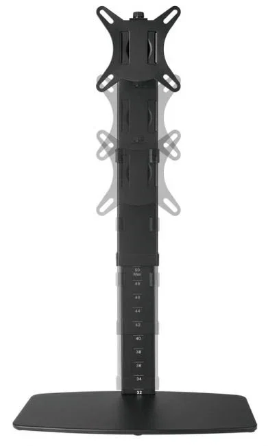 Equip Soporte para Monitor de Sobremesa 650126, para Monitores de hasta 81,3 cm / 32", Ajustable en Altura, Compatible VESA 100x100, Negro