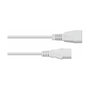 Kabelmeister Extensión de cable C14 a C13 blanco 0,5m