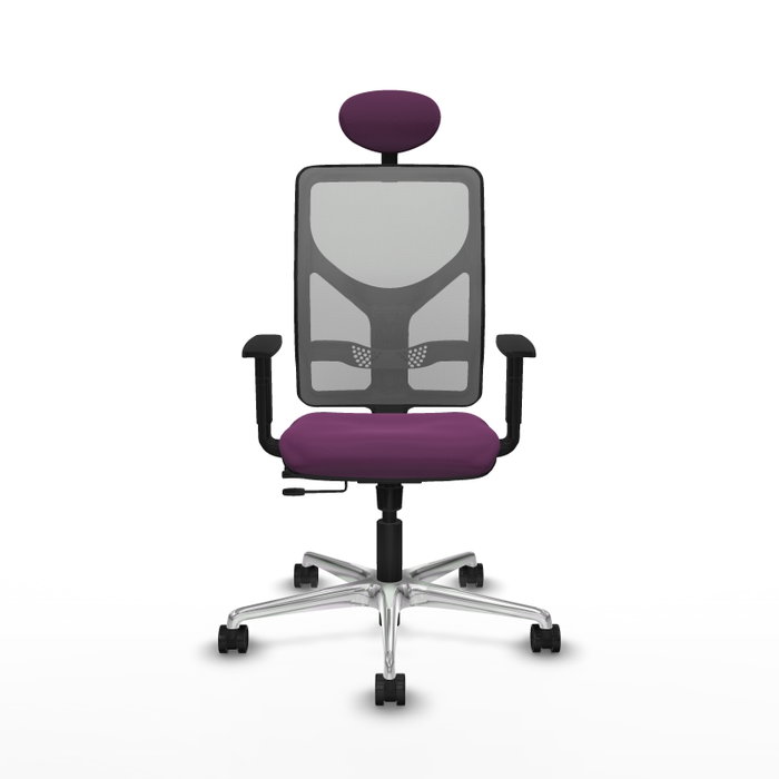 PIQUERAS Y CRESPO Silla de oficina Motilla Morado y Gris