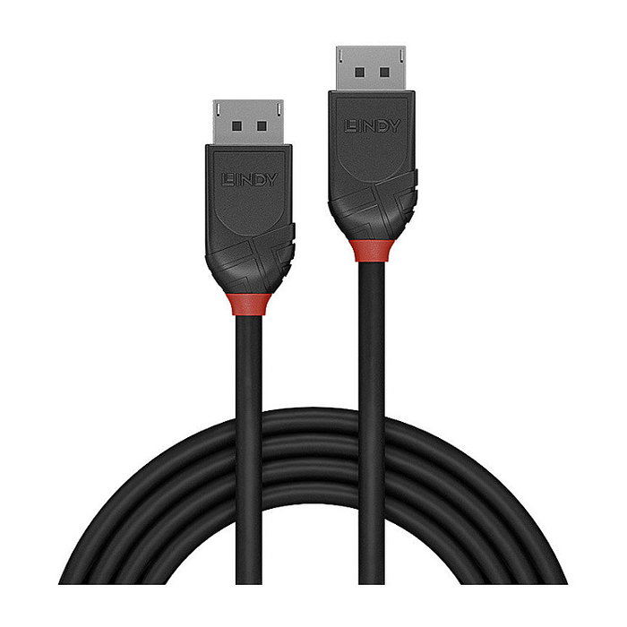 Lindy - Cable DisplayPort 1.2 Black, 1 metro, para conectar PC a monitor