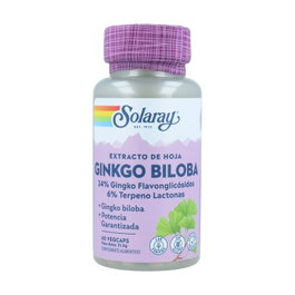 Solaray Ginkgo Biloba 60 mg 60 cápsulas vegetales
