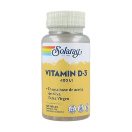 Solaray Vitamina D3 400 UI 120 perlas