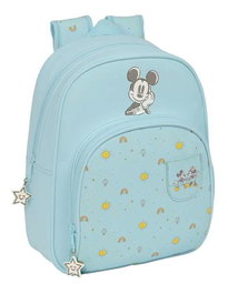 Mochila Escolar Mickey Mouse Clubhouse Baby Azul claro 28 x 34 x 10 cm