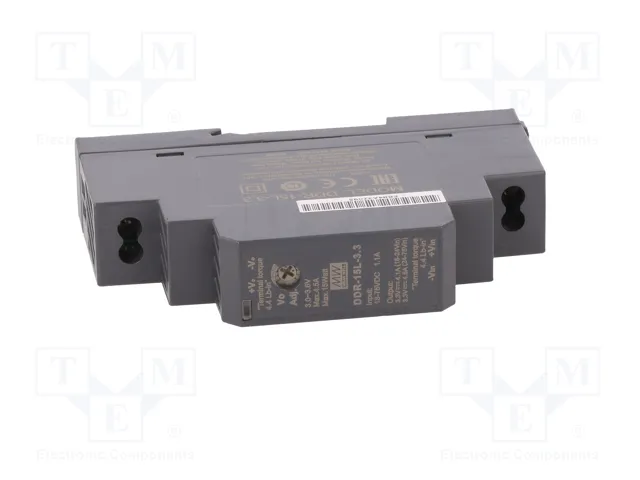 MEAN WELL DDR-15L-3.3 Convertidor DC/DC 15W 3,3V 4,5A MEAN WELL DDR-15L-3.3 Convertidor DC/DC 15W 3,3V 4,5A