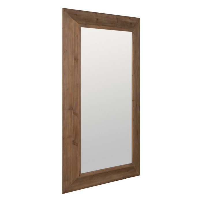 Ixia Espejo Natural Madera y Cristal 110 x 7,50 x 185 cm