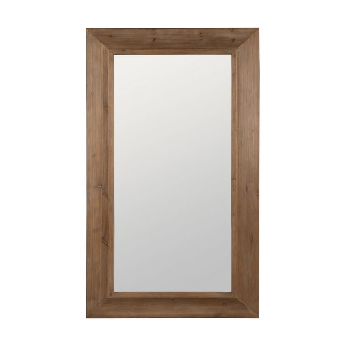 Ixia Espejo Natural Madera y Cristal 110 x 7,50 x 185 cm