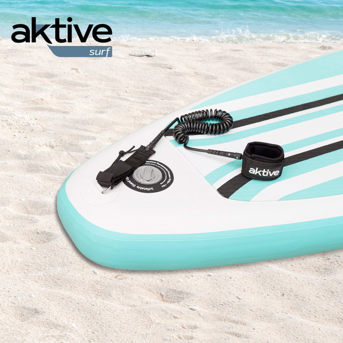 Aktive Surf Leash de paddle surf espiral negro