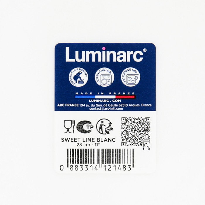 Fuente Rectangular Opal Sweet Line Luminarc 28x23 cm