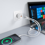 Aisens Cargador GaN 20W USB-C y USB-A Blanco A110-1025