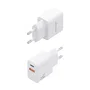 Aisens Cargador GaN 20W USB-C PD3.0 y USB-A QC3.0 Blanco