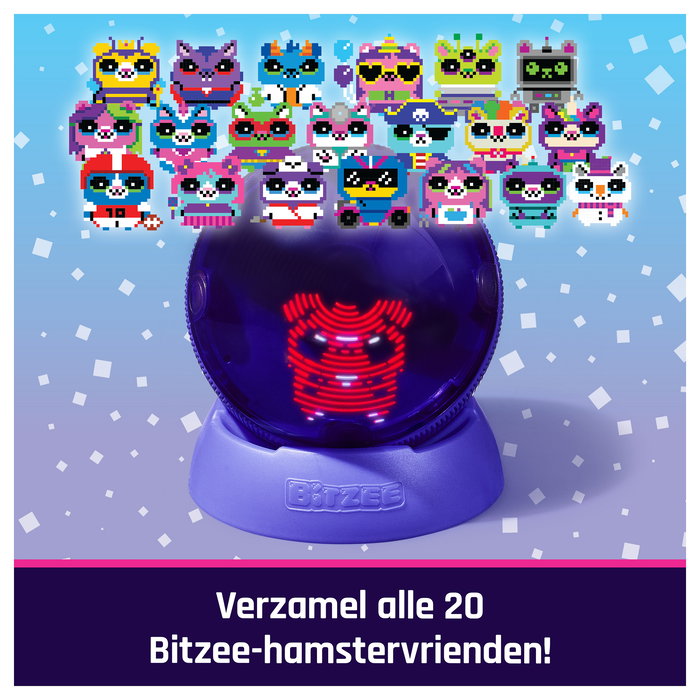 Spin Master Bitzee Hamsterball - Mascota Digital Hamster Ball Interactiva con 20 Hamsters Virtuales, Sonidos, Efectos Luminosos y Reaccion Tactil - Juguete para Niños 5 Años+